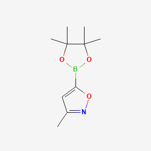 molecular formula C10H16BNO3 B594551 3-Methyl-5-(4,4,5,5-tetramethyl-1,3,2-dioxaborolan-2-yl)isoxazole CAS No. 1346808-44-3