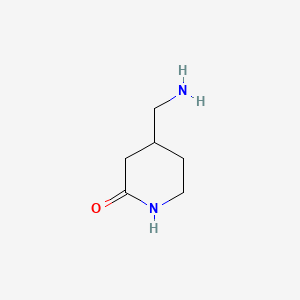 molecular formula C6H12N2O B594571 4-氨基甲基-2-哌啶酮 CAS No. 1234615-77-0