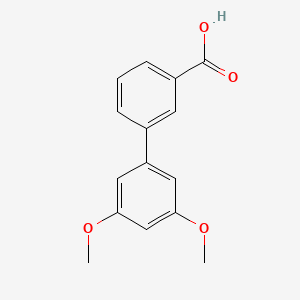 molecular formula C15H14O4 B594588 3',5'-二甲氧基-[1,1'-联苯]-3-羧酸 CAS No. 1215205-86-9