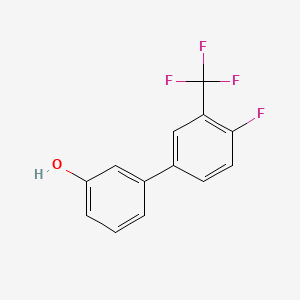 molecular formula C13H8F4O B594592 3-(4-氟-3-三氟甲基苯基)苯酚 CAS No. 1261889-86-4