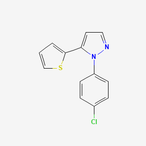B594599 1-(4-chlorophenyl)-5-(thiophen-2-yl)-1H-pyrazole CAS No. 1269294-00-9