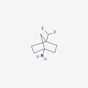 B594608 4-(Difluoromethyl)bicyclo[2.2.1]heptan-1-amine CAS No. 1245647-64-6