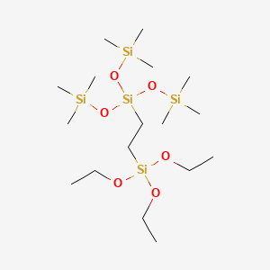 molecular formula C17H46O6Si5 B594618 三(三甲基甲硅氧基)甲硅烷基三乙氧基硅烷 CAS No. 1356114-66-3