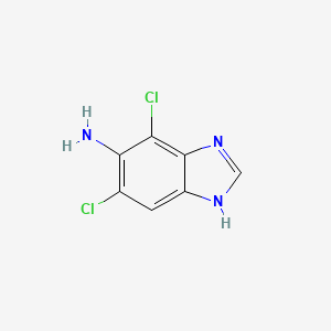 B594626 5,7-dichloro-1H-benzo[d]imidazol-6-amine CAS No. 1357945-01-7