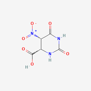 molecular formula C5H5N3O6 B594632 (4S,5S)-5-Nitro-2,6-dioxohexahydropyrimidine-4-carboxylic acid CAS No. 135576-79-3
