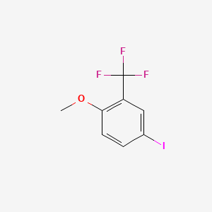 molecular formula C8H6F3IO B594638 4-Iodo-1-methoxy-2-(trifluoromethyl)benzene CAS No. 1261761-96-9