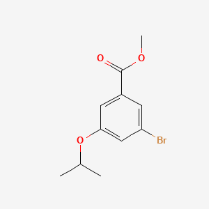 molecular formula C11H13BrO3 B594643 3-溴-5-异丙氧基苯甲酸甲酯 CAS No. 1255574-48-1