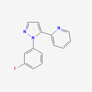 B594651 2-(1-(3-fluorophenyl)-1H-pyrazol-5-yl)pyridine CAS No. 1269292-38-7