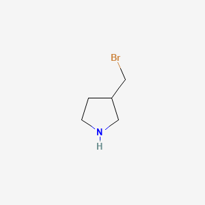 molecular formula C5H10BrN B594659 3-(溴甲基)吡咯烷 CAS No. 1289386-71-5