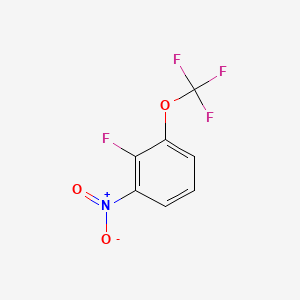 molecular formula C7H3F4NO3 B594666 2-氟-1-硝基-3-(三氟甲氧基)苯 CAS No. 1365272-87-2