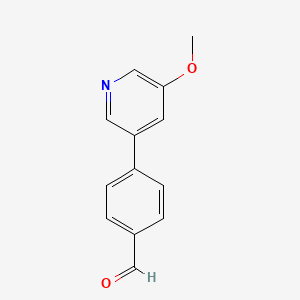 B594667 4-(5-Methoxypyridin-3-yl)benzaldehyde CAS No. 133531-44-9