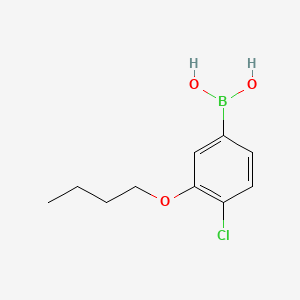 molecular formula C10H14BClO3 B594712 (3-Butoxy-4-chlorophenyl)boronic acid CAS No. 1256346-36-7