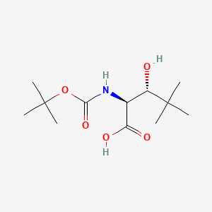 molecular formula C12H23NO5 B594751 Boc-(2S,3R)-2-氨基-3-羟基-4,4-二甲基戊酸 CAS No. 1292765-21-9