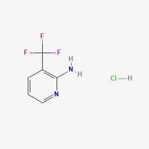 molecular formula C6H6ClF3N2 B594772 3-(Trifluoromethyl)pyridin-2-amine hydrochloride CAS No. 1228879-38-6