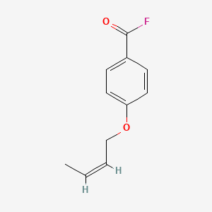 molecular formula C11H11FO2 B594775 4-{[(2Z)-But-2-en-1-yl]oxy}benzoyl fluoride CAS No. 128861-34-7