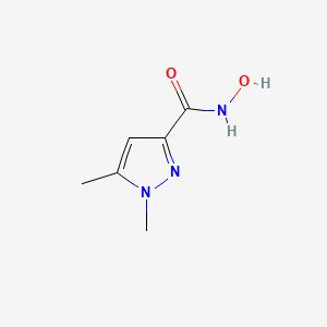 molecular formula C6H9N3O2 B594779 N-Hydroxy-1,5-dimethyl-1H-pyrazole-3-carboxamide CAS No. 136678-99-4