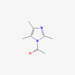 molecular formula C8H12N2O B594780 1-(2,4,5-Trimethyl-1H-imidazol-1-yl)ethanone CAS No. 139261-08-8