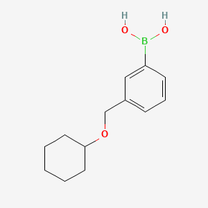 molecular formula C13H19BO3 B594794 (3-((Cyclohexyloxy)methyl)phenyl)boronic acid CAS No. 1256358-64-1