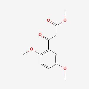 molecular formula C12H14O5 B594828 3-(2,5-二甲氧基苯基)-3-氧代丙酸甲酯 CAS No. 1225553-37-6