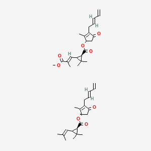 molecular formula C43H56O8 B594832 除虫菊酯 CAS No. 8003-34-7