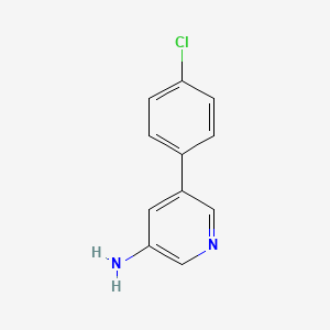 molecular formula C11H9ClN2 B594836 5-(4-Chlorophenyl)pyridin-3-amine CAS No. 1226177-39-4