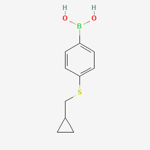 molecular formula C10H13BO2S B594844 4-(Cyclopropylmethylthio)phenylboronic acid CAS No. 1217501-03-5