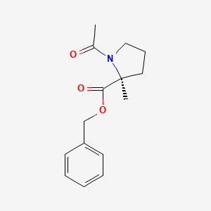 B594851 benzyl (2S)-1-acetyl-2-methylpyrrolidine-2-carboxylate CAS No. 1268519-84-1