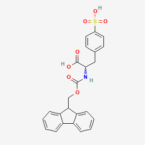 molecular formula C24H21NO7S B594854 (S)-Fmoc-phenylalanine-4-sulfonic acid CAS No. 138472-22-7