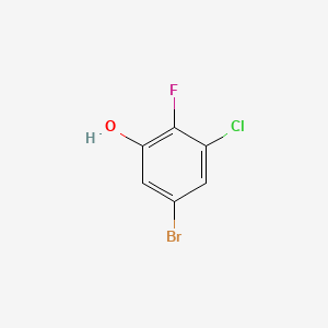 molecular formula C6H3BrClFO B594856 5-Bromo-3-chloro-2-fluorophenol CAS No. 1305322-97-7
