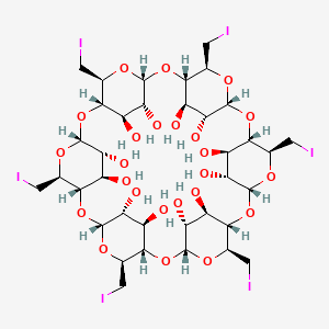 molecular formula C36H54I6O24 B594859 六(6-碘-6-脱氧)-α-环糊精 CAS No. 131105-41-4