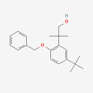 B594872 2-(2-(Benzyloxy)-5-(tert-butyl)phenyl)-2-methylpropan-1-ol CAS No. 1246213-29-5