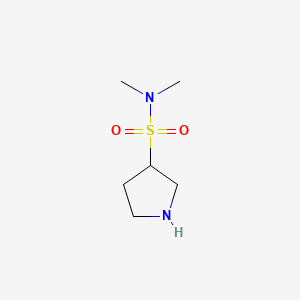 molecular formula C6H14N2O2S B594904 N,N-二甲基吡咯烷-3-磺酰胺 CAS No. 1206969-17-6
