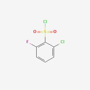 molecular formula C6H3Cl2FO2S B594907 2-氯-6-氟苯基-1-磺酰氯 CAS No. 1208075-25-5