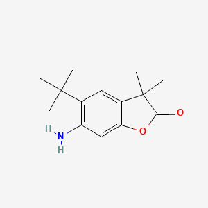 B594909 6-Amino-5-(tert-butyl)-3,3-dimethylbenzofuran-2(3H)-one CAS No. 1246213-40-0