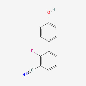 molecular formula C13H8FNO B594915 2-氟-4'-羟基-[1,1'-联苯]-3-腈 CAS No. 1261951-45-4