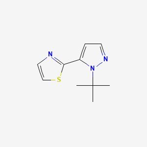 B594918 2-(1-(tert-Butyl)-1H-pyrazol-5-yl)thiazole CAS No. 1269291-71-5