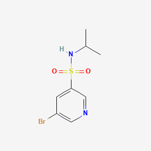 molecular formula C8H11BrN2O2S B594990 5-Bromo-n-isopropylpyridine-3-sulfonamide CAS No. 1240282-56-7