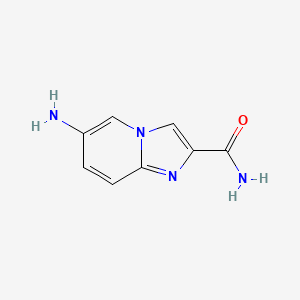 molecular formula C8H8N4O B594999 6-Aminoimidazo[1,2-a]pyridine-2-carboxamide CAS No. 1216100-47-8