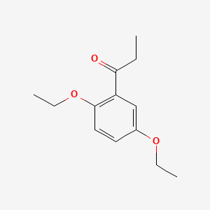 molecular formula C13H18O3 B595002 1-(2,5-Diethoxyphenyl)propan-1-one CAS No. 1937-92-4