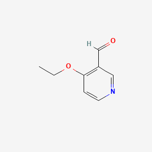 molecular formula C8H9NO2 B595006 4-乙氧基烟酰醛 CAS No. 1220021-59-9