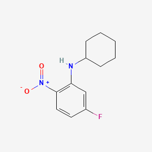 molecular formula C12H15FN2O2 B595012 N-cyclohexyl-5-fluoro-2-nitroaniline CAS No. 1270967-29-7