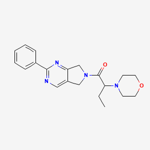 2-Morpholin-4-yl-1-(2-phenyl-5,7-dihydropyrrolo[3,4-d]pyrimidin-6-yl)butan-1-one