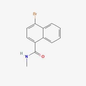 molecular formula C12H10BrNO B595016 4-溴-N-甲基萘-1-甲酰胺 CAS No. 1365272-43-0