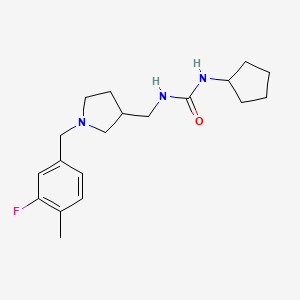 N-cyclopentyl-N'-{[1-(3-fluoro-4-methylbenzyl)pyrrolidin-3-yl]methyl}urea