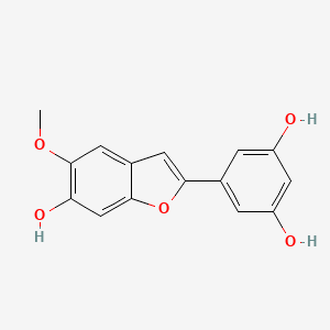 molecular formula C15H12O5 B595019 Wittifuran X CAS No. 1309478-07-6