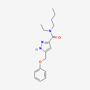 N-butyl-N-ethyl-5-(phenoxymethyl)-1H-pyrazole-3-carboxamide