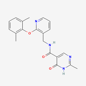 N-{[2-(2,6-dimethylphenoxy)pyridin-3-yl]methyl}-2-methyl-6-oxo-1,6-dihydropyrimidine-5-carboxamide