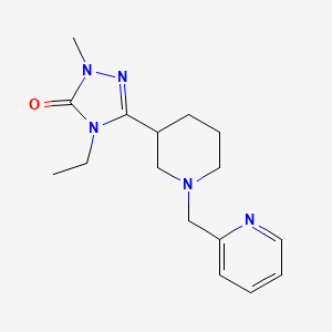 4-ethyl-2-methyl-5-[1-(pyridin-2-ylmethyl)piperidin-3-yl]-2,4-dihydro-3H-1,2,4-triazol-3-one