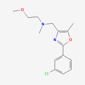 N-{[2-(3-chlorophenyl)-5-methyl-1,3-oxazol-4-yl]methyl}-2-methoxy-N-methylethanamine