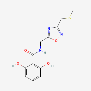 2,6-dihydroxy-N-({3-[(methylthio)methyl]-1,2,4-oxadiazol-5-yl}methyl)benzamide